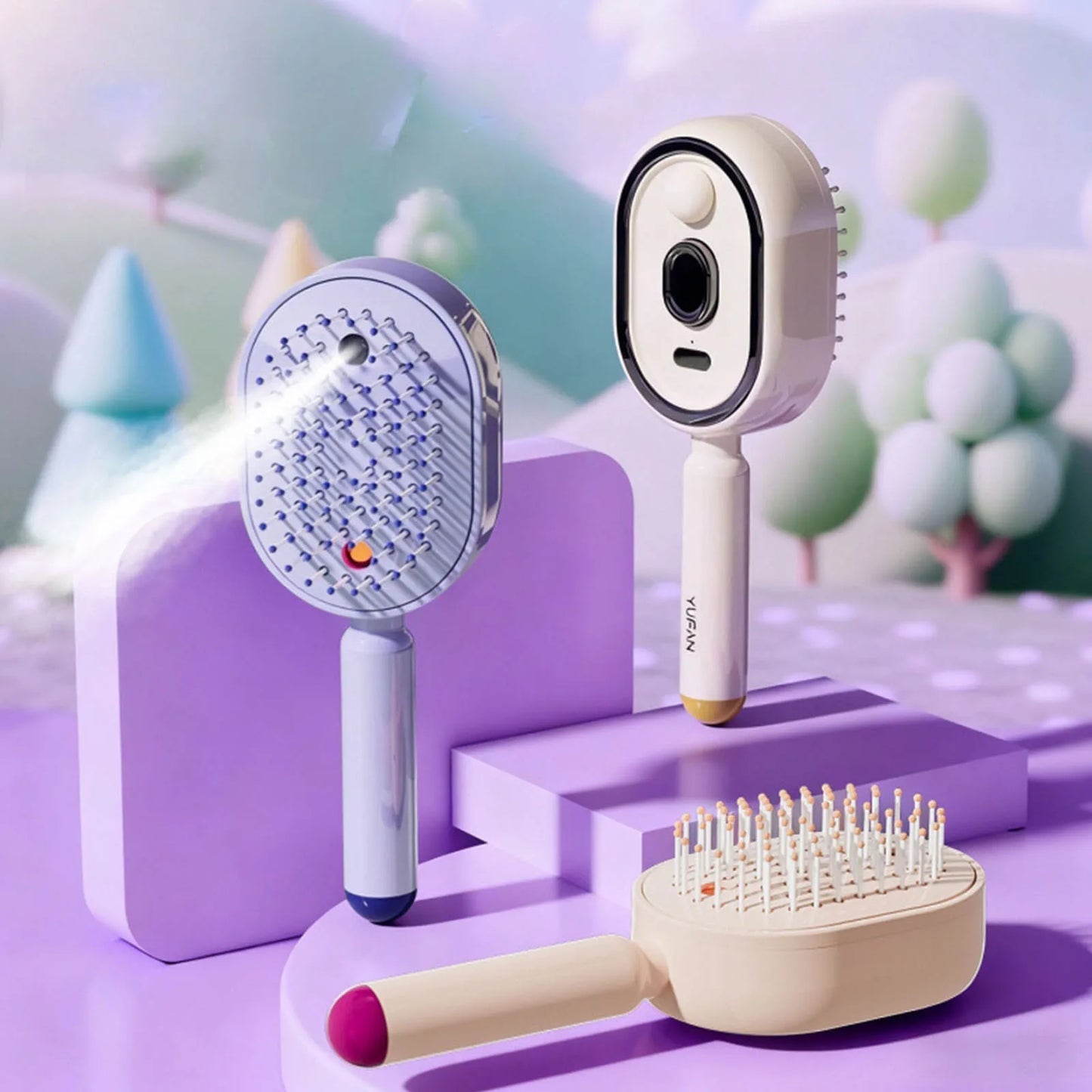 Brosse vapeur électrique avec brumisateur
