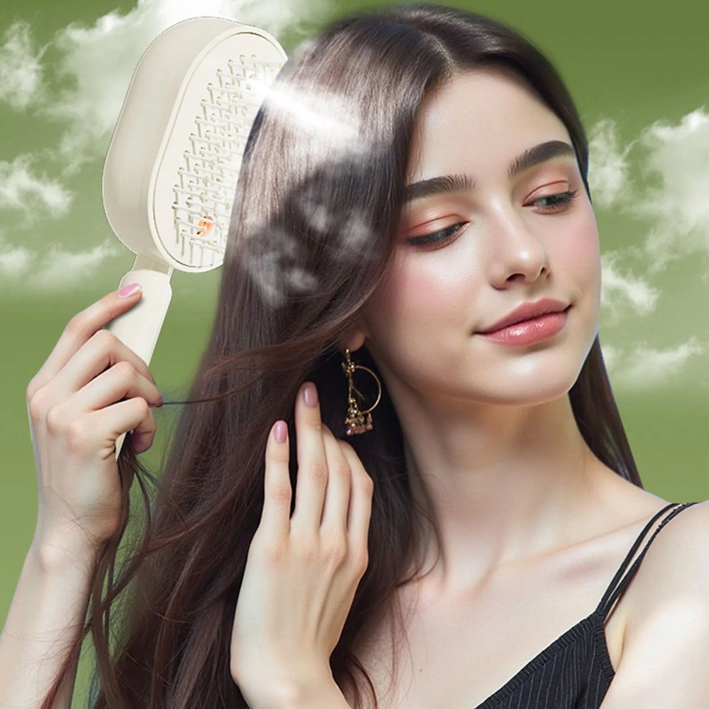 Brosse vapeur électrique avec brumisateur